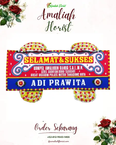 Papan Bunga Ucapan Selamat Beji Timur